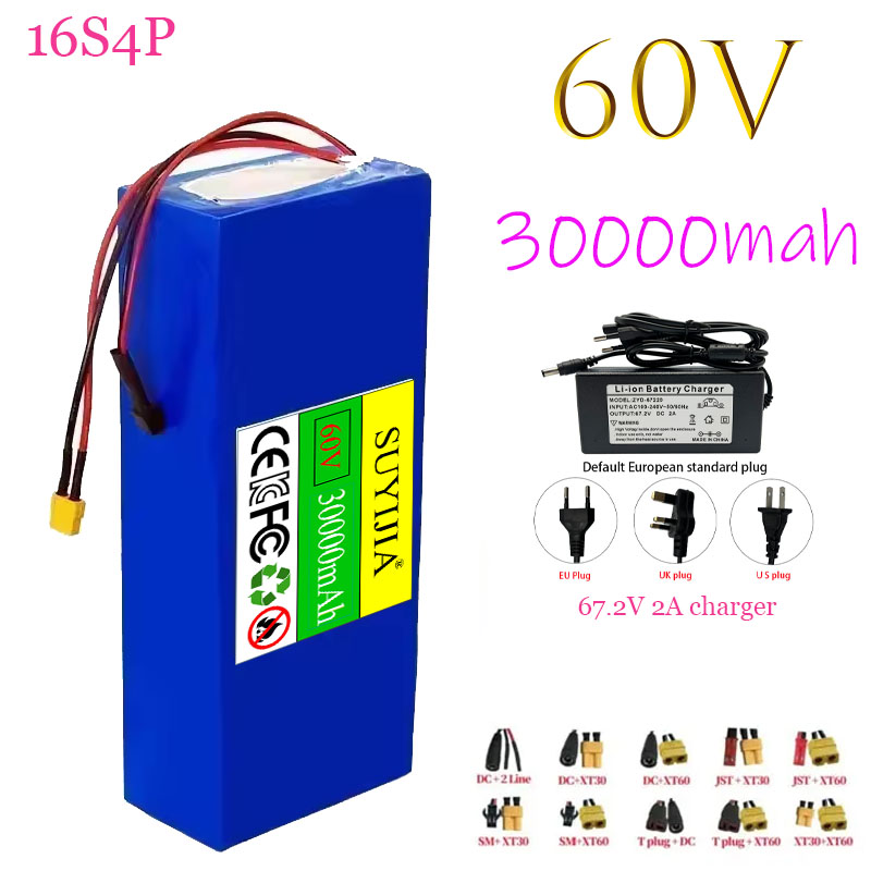 60V 30Ah Electric Scooter Battery - Lithium-Ionen-Batterie 60V 100Ah 16s4p, Elektrische Batterie