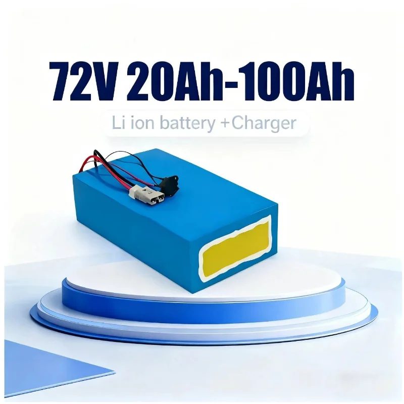 72V 60Ah Lifepo4 Battery Pack - BMS 72V Lithium-Ionen-Akku 20Ah/30Ah/50Ah/80Ah/100Ah LiPo für