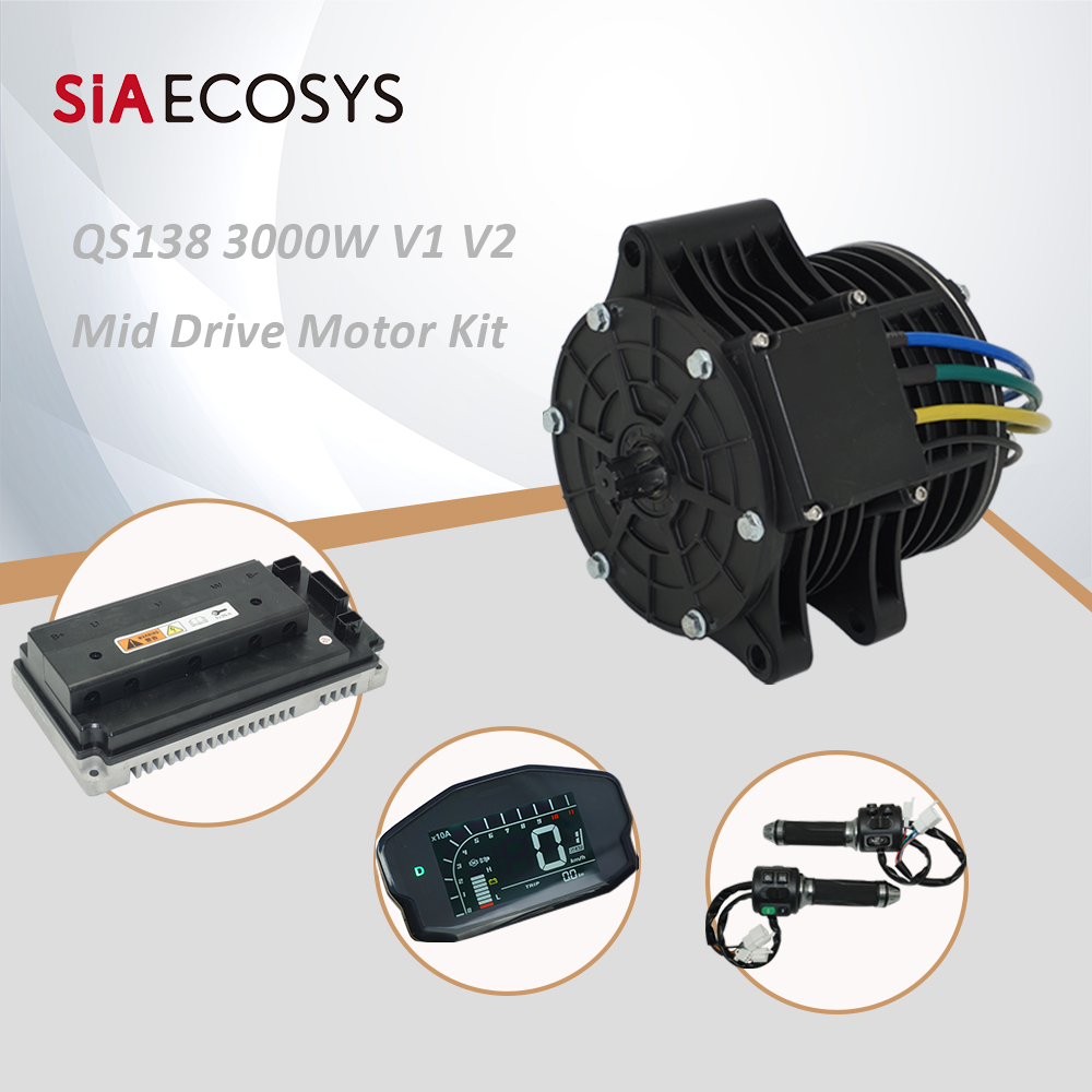 QSMOTOR QS138 3000W 72V 100KPH – Mid Drive Motor Kit 72V 3000W Bewertung und Preis